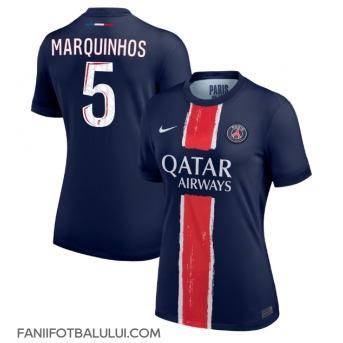 Paris Saint-Germain Marquinhos #5 Tricou Fotbal Replică 2024-25 Femei Acasa